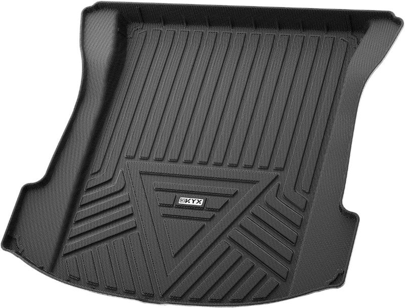 Photo 1 of KYX Cargo Liner for 2017-2020 2023 2022 2021 Tesla Model 3, Trunk Liner Custom Fit 4 Door Sedan Rear Cargo Mats, Waterproof TPE Cargo Liner, SUV Cargo Mat Interior Car Accessories Black