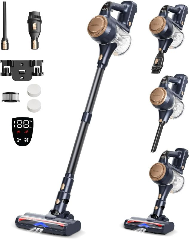 Photo 1 of Proscenic Cordless Vacuum Cleaner, P11 Lite 38kPa Powerful Vacuum Cleaners for Home with LED Display, Up to 40 Mins Runtime Stick Vacuum, Anti-Tangle Brush, Lightweight Vacuum for Carpet, Hard Floor