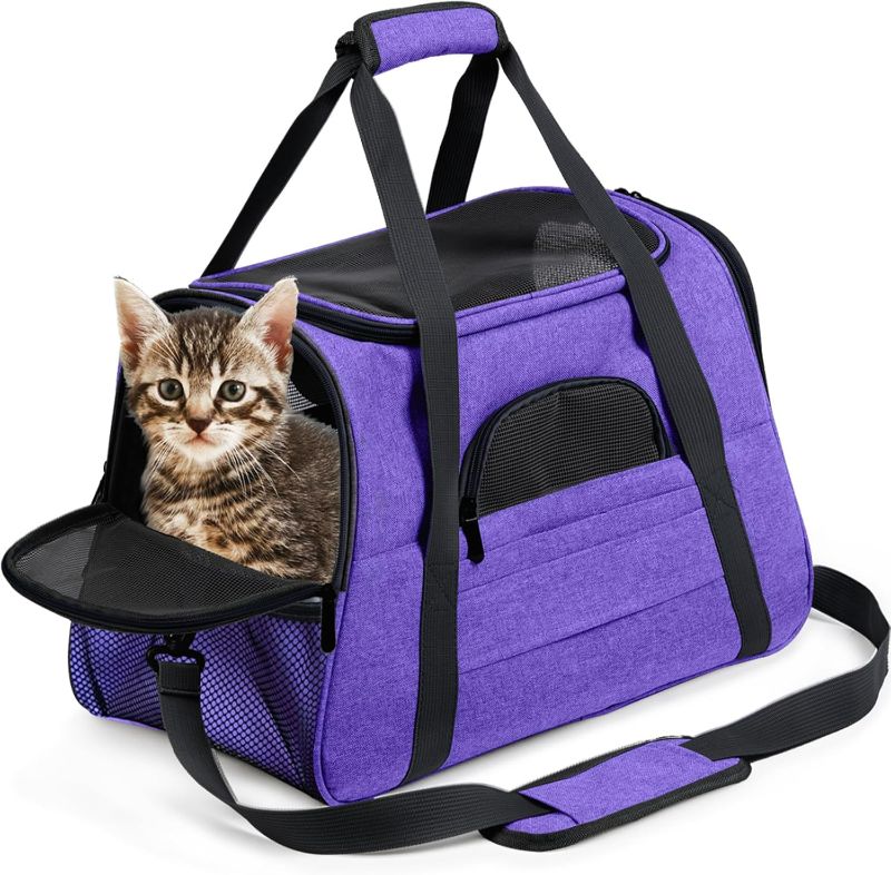 Photo 1 of Prodigen Cat Carrier Dog Carrier for Medium Dogs Dog Travel Crate Soft Slided Collapsible Pet Travel Carrier, Large (20.5" W x 13.5" H x 10" D)