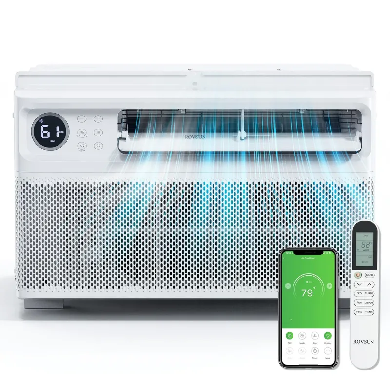 Photo 1 of ROVSUN 8000 BTU 115V Inverter Window Air Conditioner with Wifi Remote App Control & Install Kit