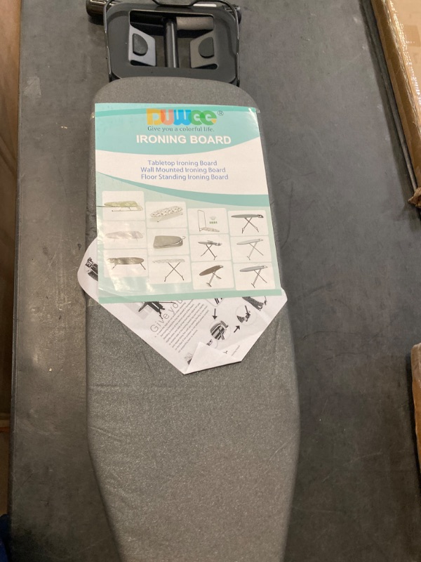 Photo 2 of Duwee 12"x36" Ironing Board with Heat Resistant Cover and Thicken Felt Pad, Heavy Sturdy Legs