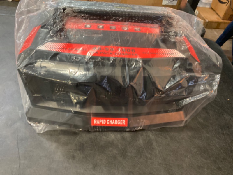 Photo 2 of for Milwaukee M18 Battery 6-Ports Super Simultaneous Charger,6 Port Each 3A Rapid Charger Station Compatible with Milwaukee14.4V- 18V Li-Ion Battery