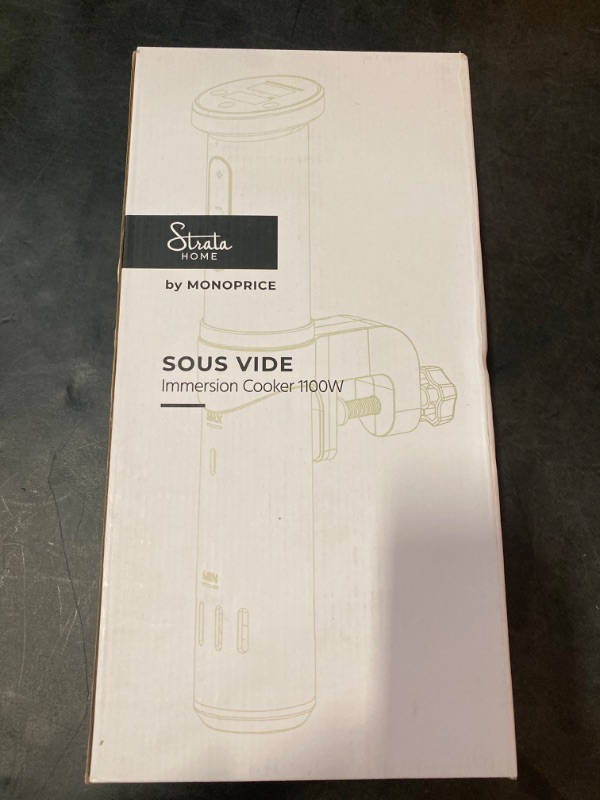 Photo 3 of Monoprice Sous Vide Immersion Cooker 1100W - Black/Silver With Adjustable Clamp, Quite Motor, and Simple Controls - From Strata Home Collection