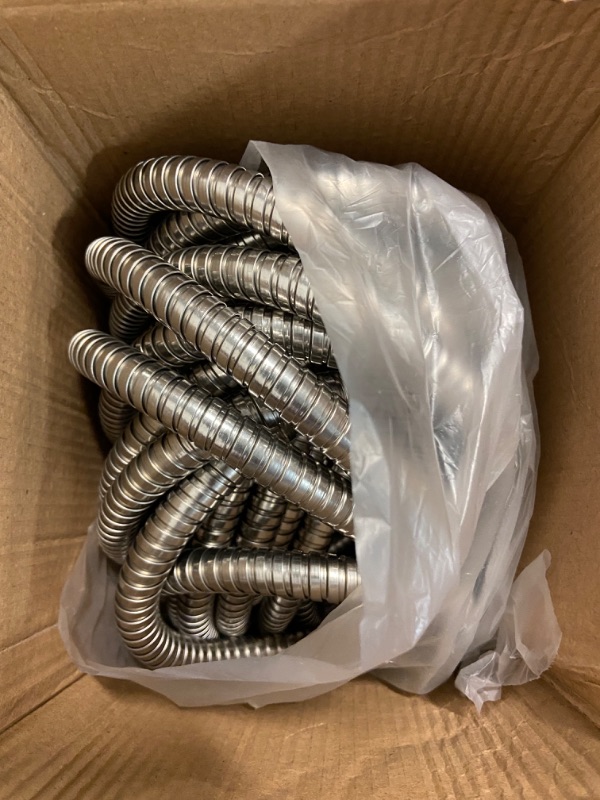 Photo 2 of Metal Flexible Conduit 50 ft Reduced Wall Flexible Conduit Galvanized Steel Outdoor Electrical Conduit for Greenfield Wiring(1/2 Inch)