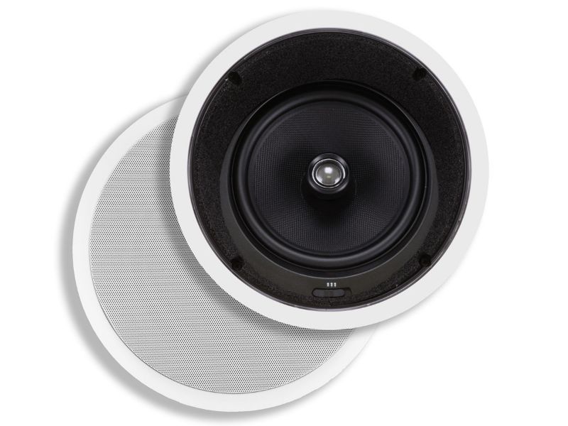 Photo 1 of Monoprice Caliber In-Ceiling Speakers, 8in Fiber 2-Way with 15° Angled Drivers (pair)