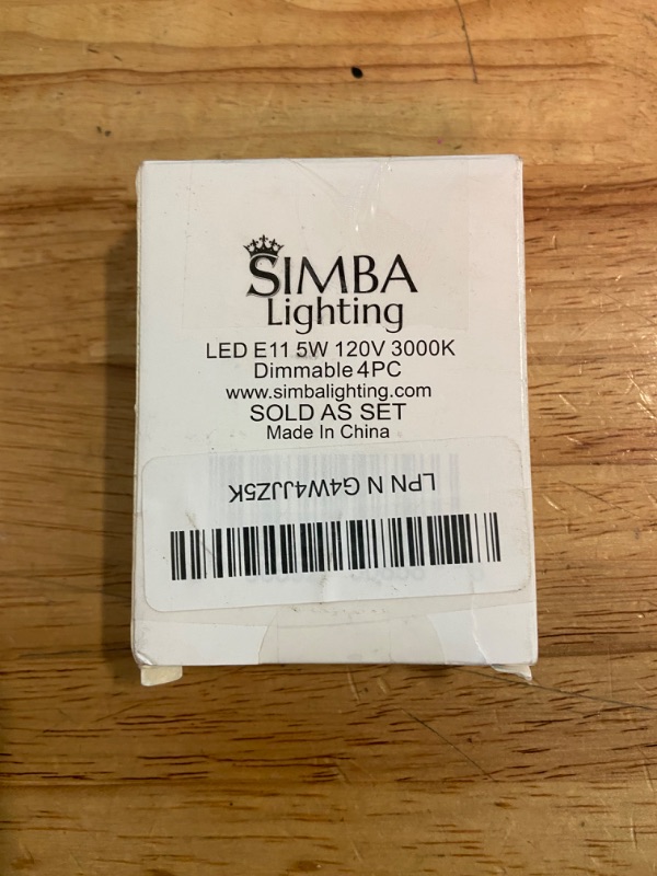 Photo 3 of Simba Lighting LED E11 T6 Mini-Candelabra JD Light Bulb 5W 40W to 50W Halogen Replacement (4 Pack) 88SMD2835 Corn JDE11 120V for Chandeliers, Sconce, Cabinet Lighting, Soft White 3000K, Dimmable