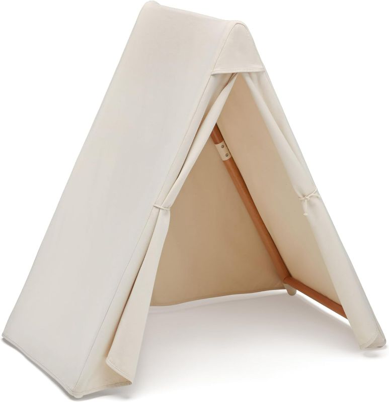 Photo 1 of Lalo Play Tent - Indoor Tent for Kids and Toddlers, Made of FSC Certified Beechwood & Natural Canvas, Easy Setup, Perfect Indoor Kids Fort for Imaginative Play - 44.5 x 25 x 40 in - Ages 12mo. & Up