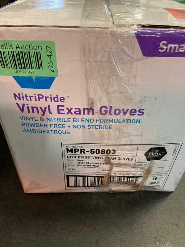 Photo 3 of MED PRIDE Nitrile-Vinyl Blend Exam Gloves, Medium 1000 - Powder Free, Latex Free & Rubber Free - Single Use Non-Sterile Protective Gloves