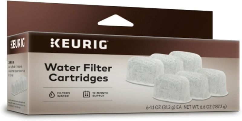 Photo 1 of Keurig Water Filter Refill Cartridges, Replacement Water Filter Cartridges, Compatible with 2.0 K-Cup Pod Coffee Makers, 6 Count