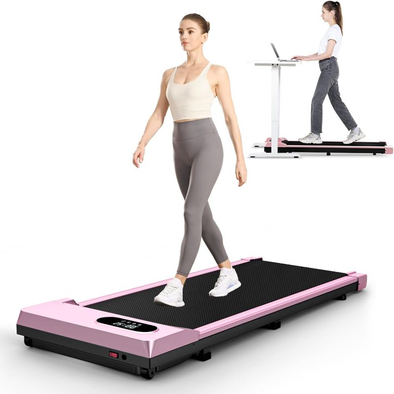 Photo 1 of Walking Pad, 5MPH Under Desk Portable Treadmill for Home & Office, 38.5"×15.2" Running Belt, Quiet<45dB, Remote Control, 300 LBS Capacity