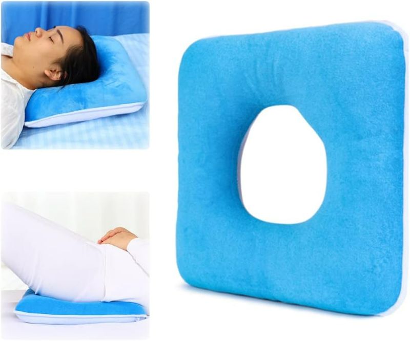 Photo 1 of Anti-Decubitus Pad Bed Cushion, Donut Butt Pillow, Tailbone Pain Hemorrhoid Nursing Pad for Bedridden, Elderly, Disabled, Pregnant, Post-Op Patient