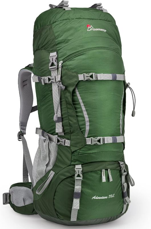 Photo 1 of MOUNTAINTOP 70L Internal Frame Backpack Camping Backpacking Hiking Backpack for Men Women with Rain Cover