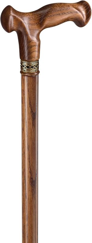 Photo 1 of 32 Inch Asterom Walking Cane for Men & Women - Handmade, Ergonomic, Sturdy Wooden Cane | Walking Sticks for Seniors | Heavy Duty Cool Canes