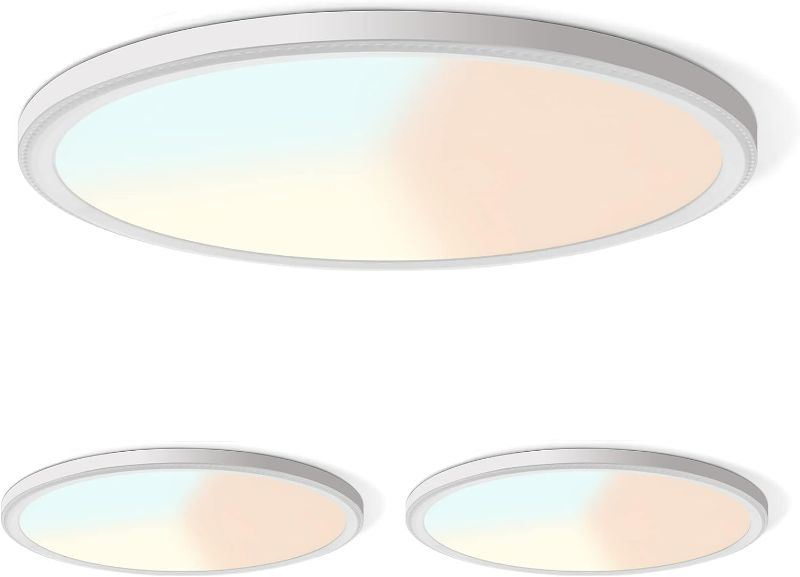 Photo 1 of 2Pack Led Ceiling Light, 42W 4500LM Ultra-Thin Surface Mount Light Fixtures, 15.8 Inch 3000K/4500K/6000K 3CCT Selectable Flush Mount Ceiling Light for Living Room, Bedroom, Kitchen