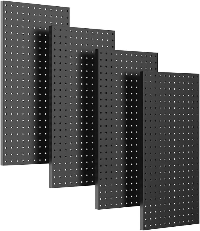 Photo 1 of Ultrawall 4 Pcs Metal Pegboard Wall Panels, Peg Boards for Garage Tool Storage