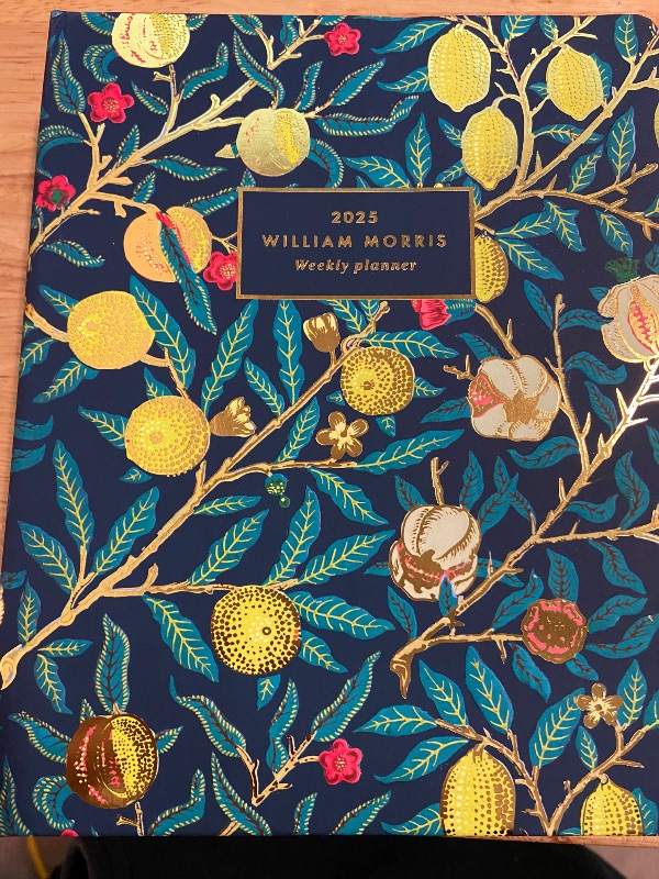 Photo 2 of Kokonote William Morris Planner 2024-2025 | 17 Months Academic Planner Week To View | August 2024 - December 2025 | Planner 2024-2025 Daily Weekly and Monthly | Weekly Academic Planner