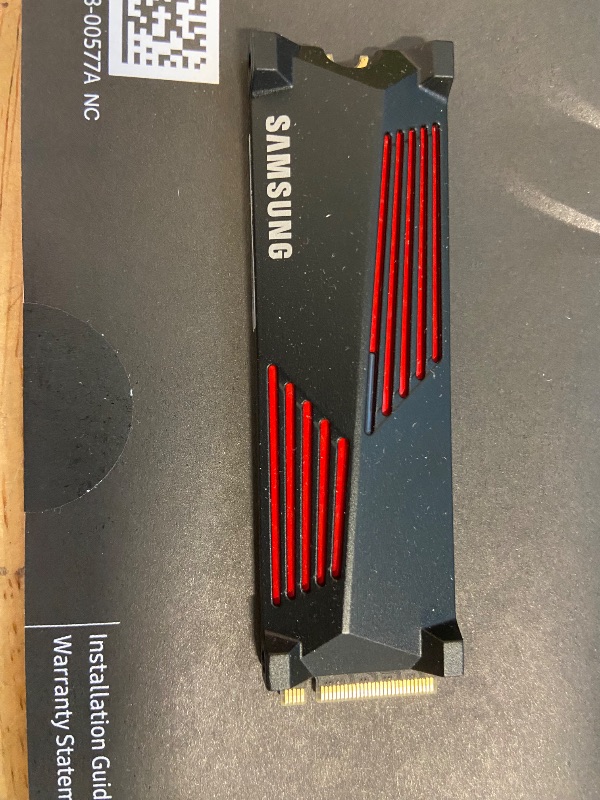 Photo 1 of SAMSUNG 990 PRO Heatsink SSD 4TB, NVMe M.2, Speeds Up to 7,450MB/s Best for PlayStation® 5 (PS5 SSD) Console Expansion MZ-V9P4T0CW