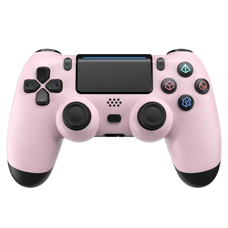 Photo 1 of ADHLEK Wireless Controller for PS4/Slim/Pro,with Dual Vibration Game Joystick Remote Pink