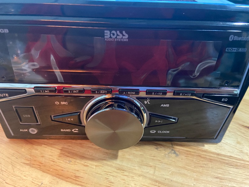 Photo 2 of BOSS Audio Systems 820BRGB Car Stereo - Double Din, Bluetooth, No CD DVD Player, AM/FM Radio Receiver, Multi Color Illumination, Wireless Remote Control, Aux in, USB