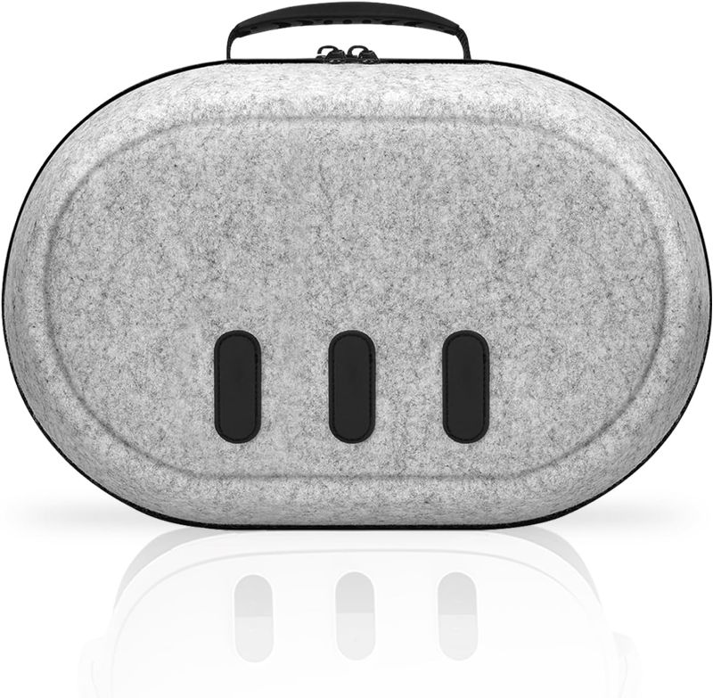 Photo 1 of Hard Carrying Case Compatible with Meta Quest 3S/3 Accessories, Custom Storage Space for VR Gear/Elite Head Strap/Controllers/Adapter/AA Batteries, with Lens Cover for Travel and Protection