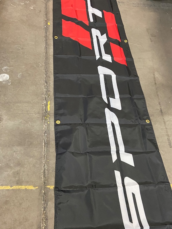 Photo 2 of Dodge SRT Rhombus Heavy Duty Long Vinyl Banner With Brass Hanging Grommets | Made in Detroit (12" X 48")