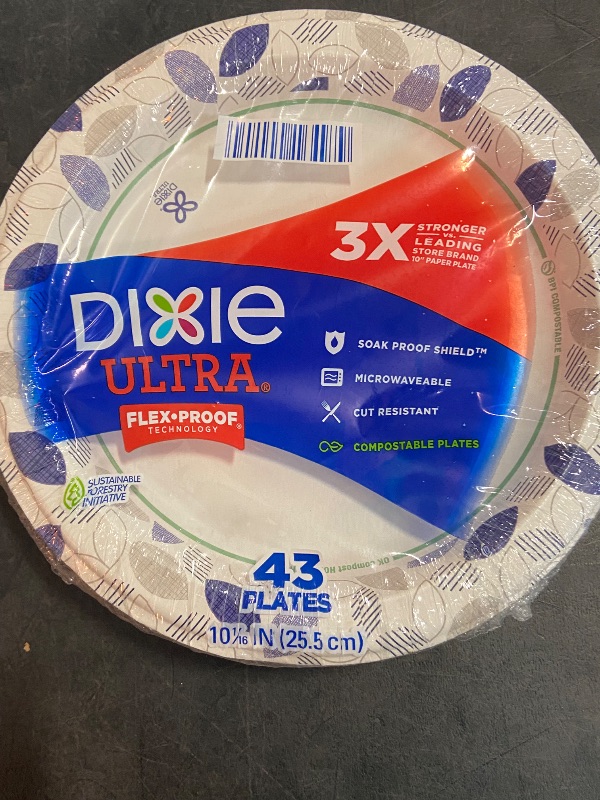 Photo 2 of Bundle of Dixie Ultra 10 inch paper plates 43 count 