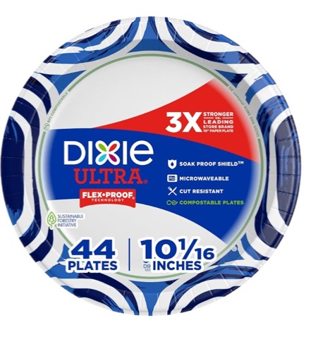 Photo 1 of Bundle of Dixie Ultra 10 inch paper plates 43 count 