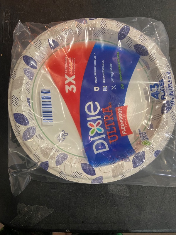 Photo 3 of Bundle of Dixie Ultra 10 inch paper plates 43 count 