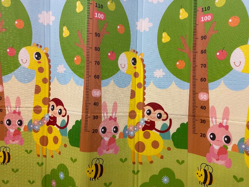 Photo 2 of IFOYO baby play mat foam extra large foldable baby playing mat thick waterproof playmat reversible kids play mat non toxic baby play mat 79x70 in