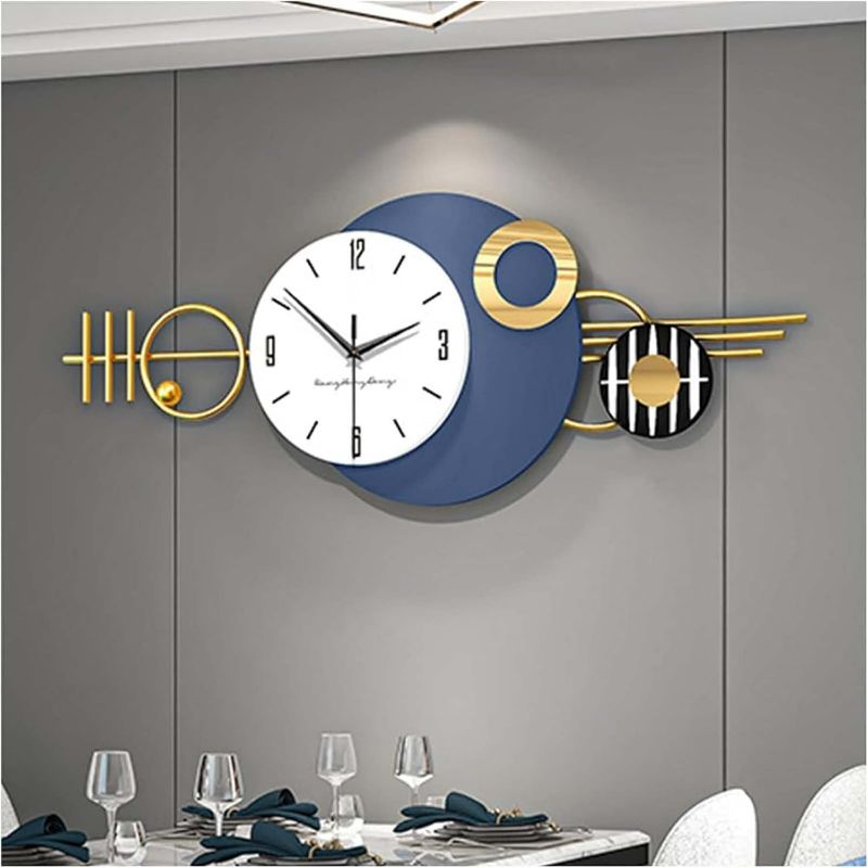 Photo 1 of Large Modern Wall Clock Decorative, Silent Non-Ticking for Living Room Bedroom Office Kitchen Home, 32.3 Inch Clock Wall Decor for Indoor House