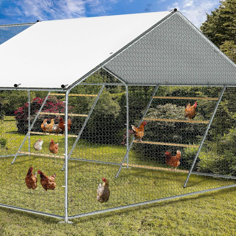 Photo 1 of BESBLEE Chicken Coop Roosting Perch Essentials Perfect for Backyard Poultry, Easy to Assemble & Clean, Fun Roost Toys Included (55' L x 40' W)-2 pcs