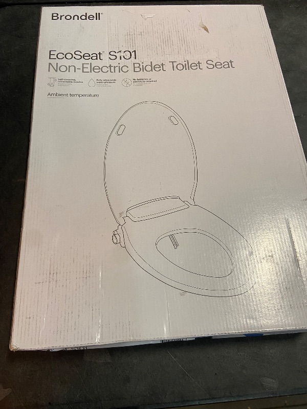 Photo 3 of Brondell Bidet Toilet Seat Non-Electric Swash Ecoseat, Fits Elongated Toilets, White - Dual Nozzle System, Ambient Water Temperature - Bidet with Easy Installation