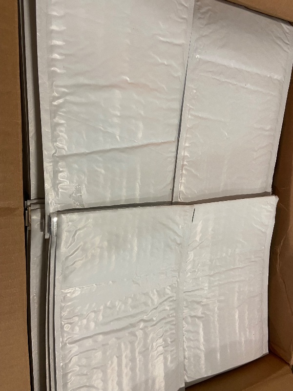 Photo 2 of iMBAPrice 100#2 (8.5" x 12") PURE WHITE COLOR SELF SEAL POLY BUBBLE MAILERS PADDED SHIPPING ENVELOPES (Total 100 Bags)