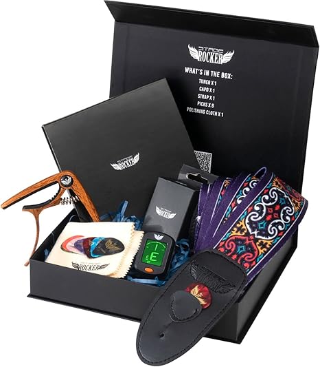 Photo 1 of Guitar Accessories Gift Box for Acoustic and Electric Guitars, 5-in-1 Essential Gift