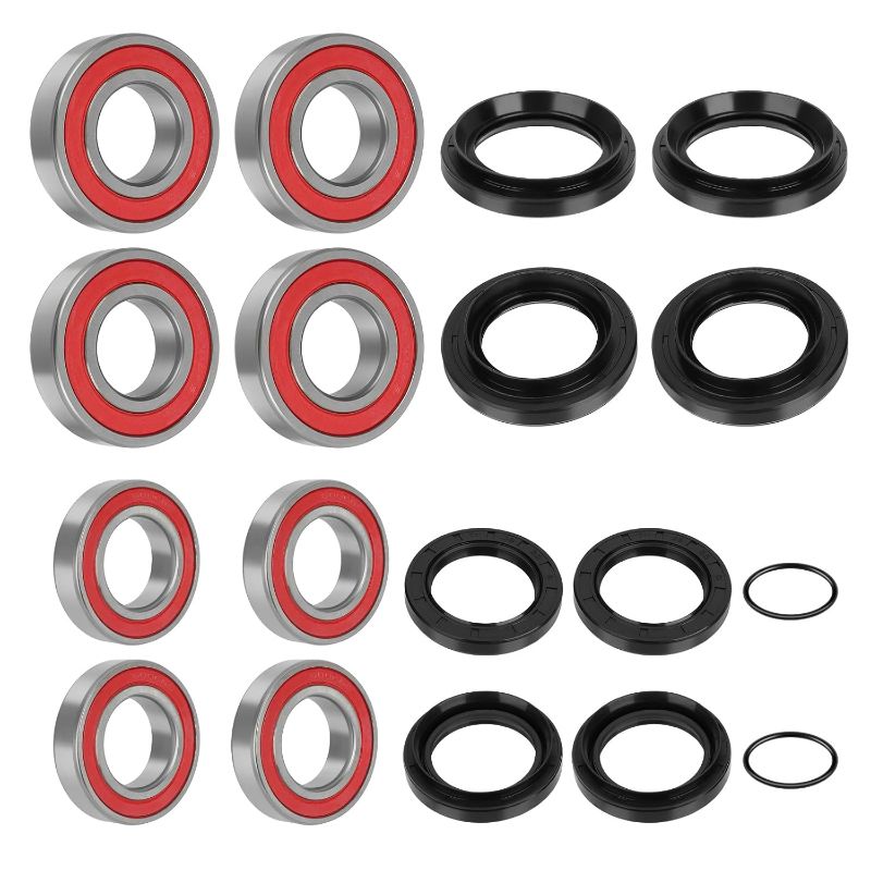 Photo 1 of Front & Rear Wheel Bearings Seals for Yamaha Rhino 450 Rhino 660 Rhino 700 2005-2013, OEM# 93106-42800-00 93106-38800-00 93106-38047-00