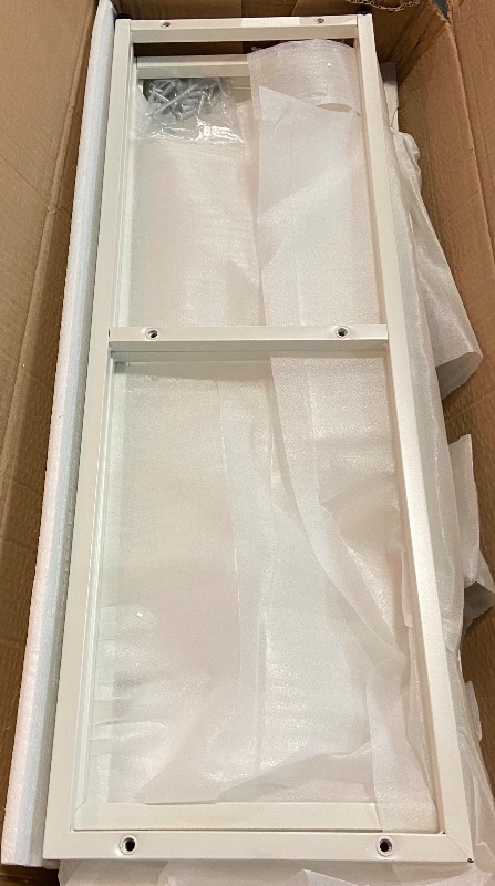 Photo 1 of DCLRN White Console Table with Storage Rack Perfect for Entrance,Foyer,Hallway,Sofa,Living Room,Bar,and Kitchen