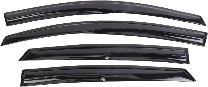 Photo 1 of FEIDKS Tape-on Side Window Visors Deflector Rain Guards, 4pcs Set for 2013-2020 Ford Fusion