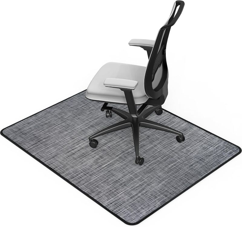 Photo 1 of Placoot Heavy Duty Office Chair Mat for Hardwood Floor & Tile 36 inx48 in Waterproof Desk Rolling Chairs Teslin Woven Surface Large Anti-Slip Office/Home