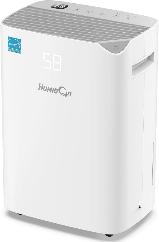 Photo 1 of Dehumidifier for Basement with Drain Hose, 100 Pint 6,000 Sq. Ft Energy Star Dehumidifier for Large Home & Room, Quiet Dehumidifiers with Adjustable Humidity Control,24H Timer, 1.5 Gal Water Bucket