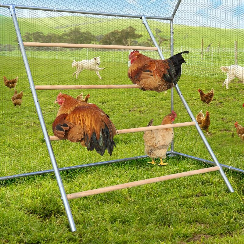 Photo 1 of Chicken Coop Roosting Bars,Chicken Perch for Coop,Perfect for Backyard Poultry&Chicken Coop/Easy to Assemble&Clean/Farm Chicken Toys