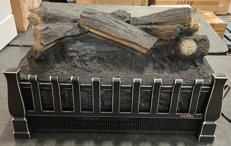 Photo 2 of duraflame Electric Log Set 400 Sq Ft Heater, Faux Logs Insert with Lifelike Flames for Existing Fireplaces, Remote Control Included