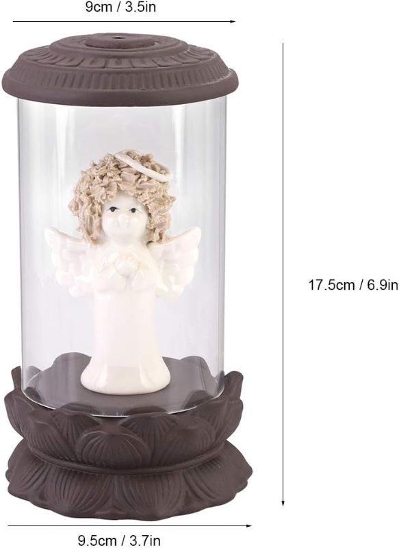 Photo 2 of FIYO Backflow Incense Burner, Hourglass Backflow Incense Holder Angel Shape Incense Holder With 10 Incense  