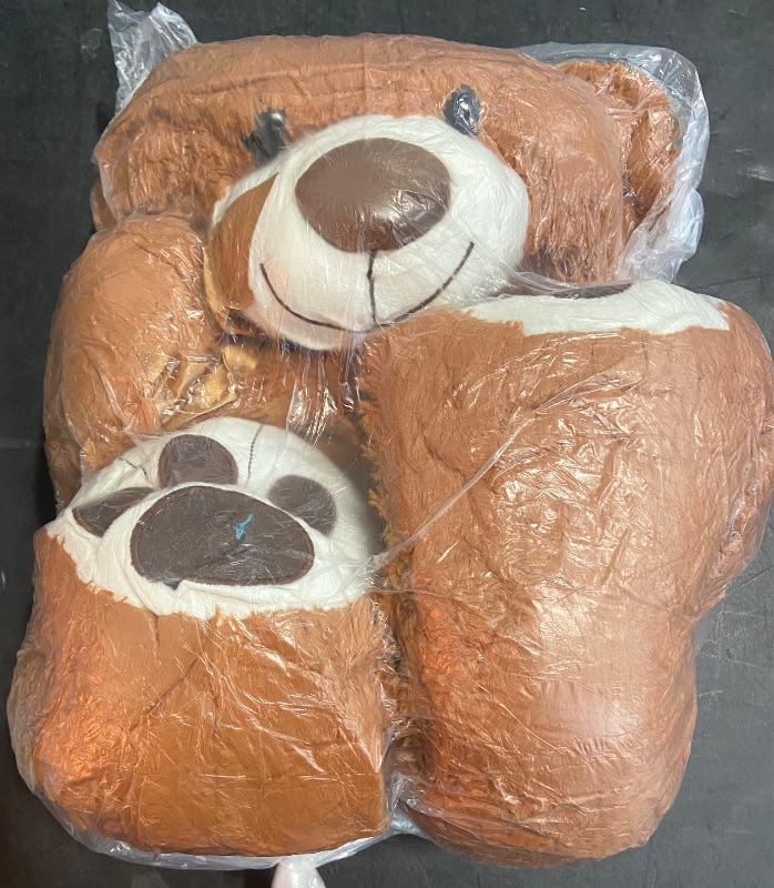 Photo 2 of HollyHOME Teddy Bear Stuffed Animal Plush Giant Teddy Bears with Footprints Big Bear 36 inch Brown