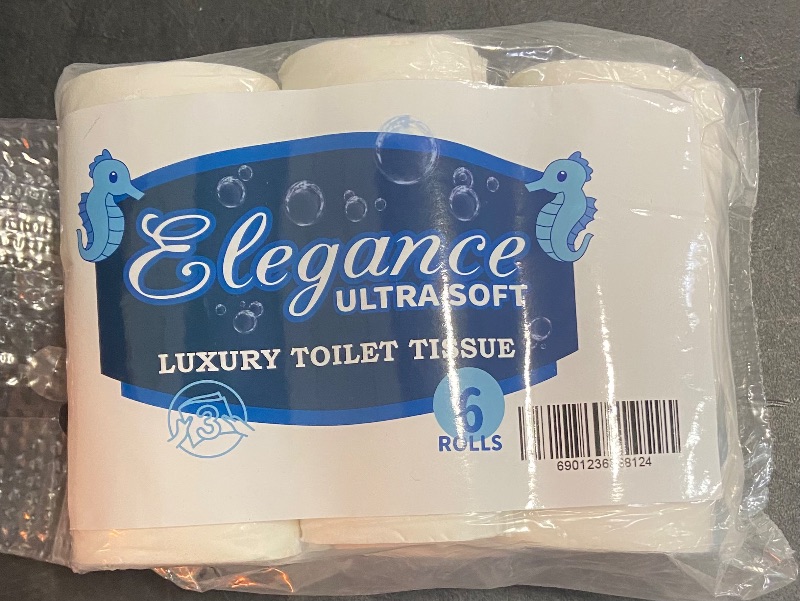 Photo 2 of Elegance Ultra Soft Toilet paper 3 ply standard roll 6 rolls