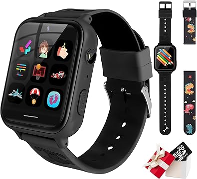 Photo 1 of OKYUK Kids Smart Watch Phone with 10 Games, MP3 Player Music Smartwatch with 2-Way Call Camera Alarm SOS Sports Wrist Watch for 3-14 Boys Girls Christmas Birthday Gifts, Free Dinosaurs Band