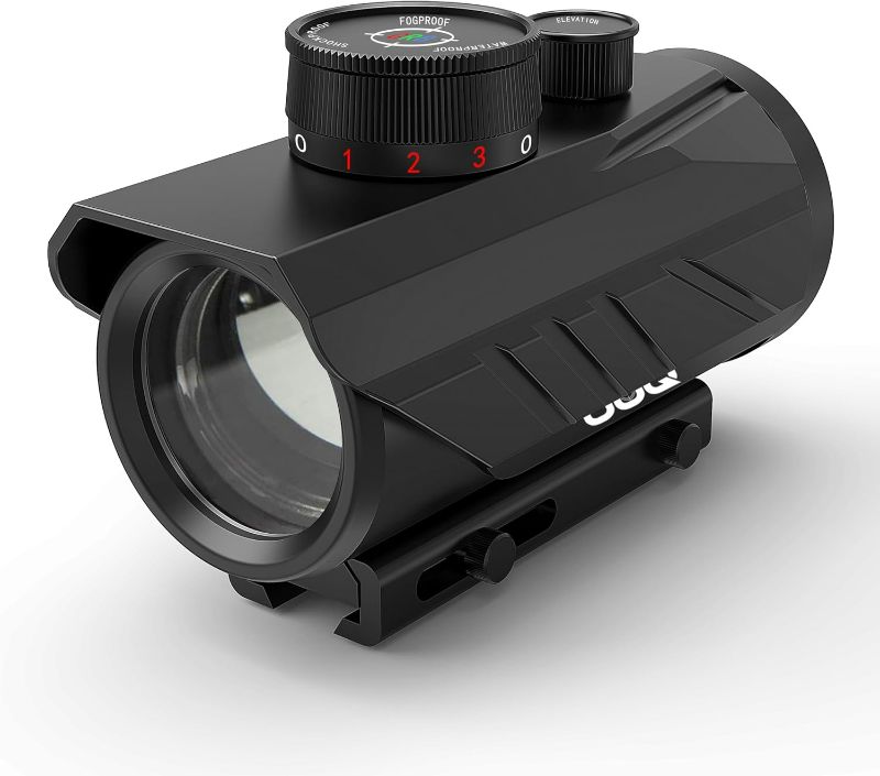 Photo 1 of RED DOT 1x30mm Reflex Green/Red/Blue 3 MOA Dot Sight with Dichroic Multi-Layer Coating, High Light Transmission Optic Lens, Dual Wide Rifle Scope,Fits 11/20mm Rail Mount