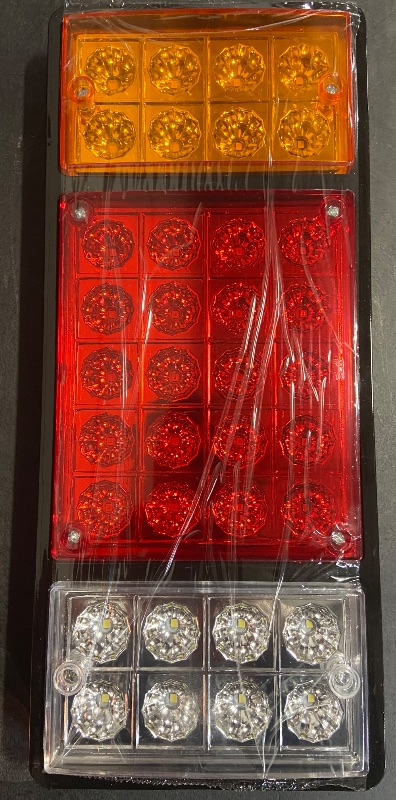 Photo 1 of Aramox Truck Tail Lamp Fit for W Series Isuzu Elf Truck NPR HD NKR NHR NRR FRR, Pair Rear Lamp 12V 44 LEDs Replacement