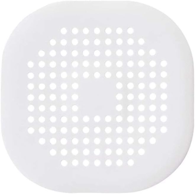 Photo 1 of Shower Filter Hair Catcher, Silicone Sink Strainer, Water Stopper Drain Cover, Kitchen Bathroom Hair Filter, Durable Rubber Round Sink Strainer(White)