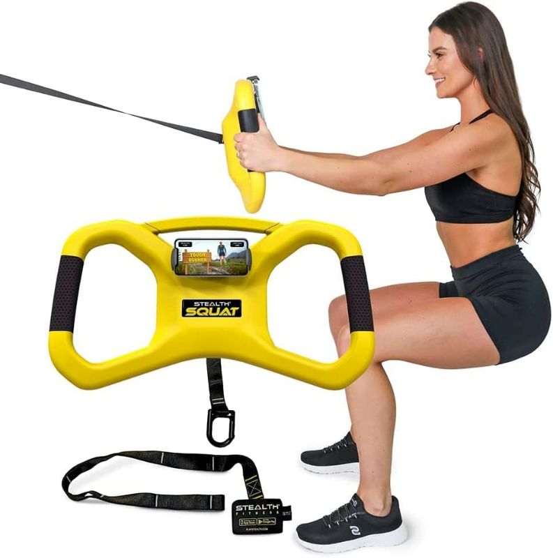 Photo 1 of STEALTH Squat Trainer - Home Fitness Equipment & Full Body Workout - Get Lean Sculpted Legs & Glutes Playing Games on Your Phone - Fun Games to Help You Lose Weight - Train Legs, Butt, and Thighs