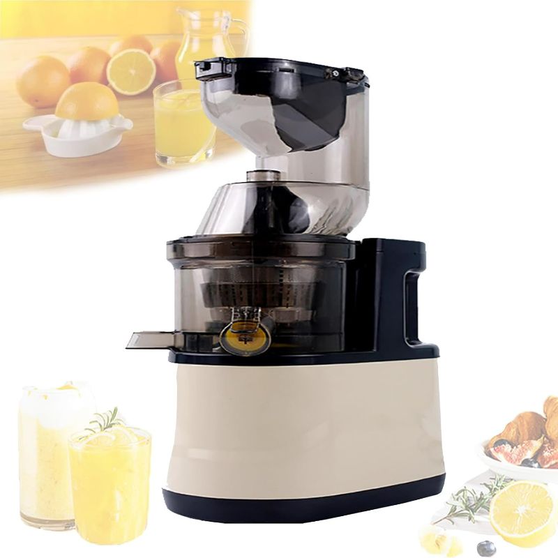 Photo 1 of Juicer Machines Cold Pressed,500ml Juicer Machines With 3.15" Wide Feed Chute,48rpm/Min 98.5% High Juice Yield,For Whole Vegetables & Fruits,Separable And Removable Juicer,Cream